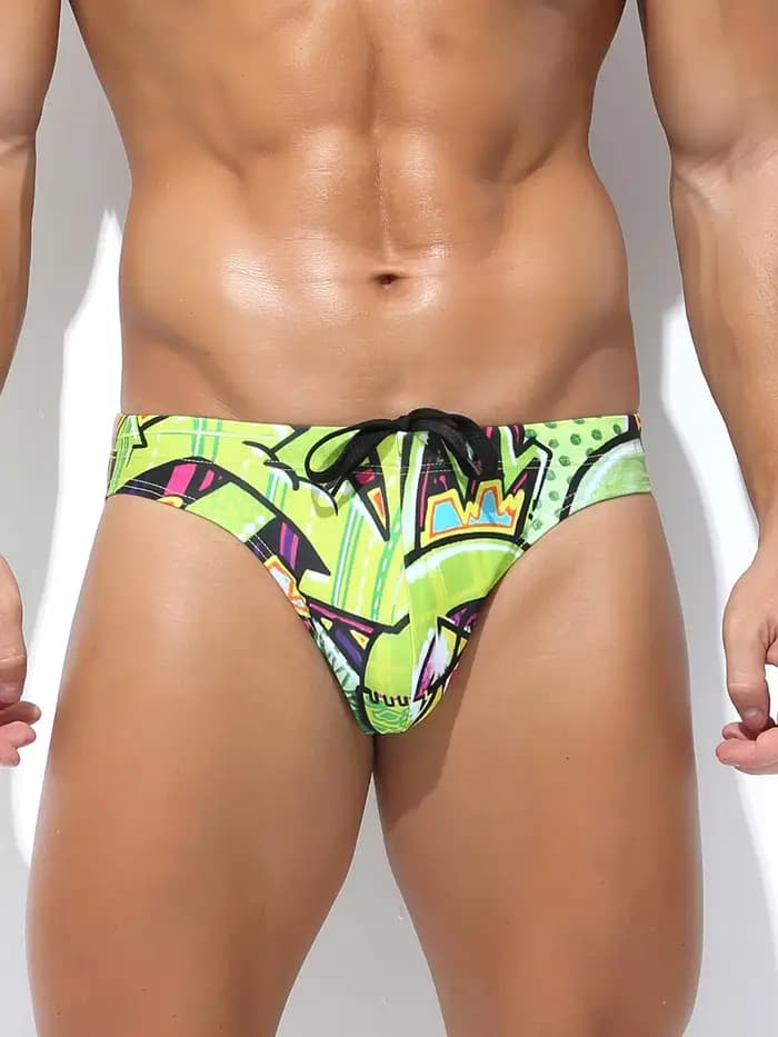 Maillot de bain homme, slip de bain sexy, bikini homme, imprimé léopard, tenue de plage, short de pi