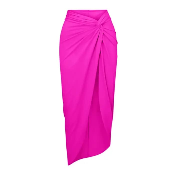 Maillot de bain une pièce pour femmes, avec jupe de plage, col en V, fleur, Monokini, vêtements de p