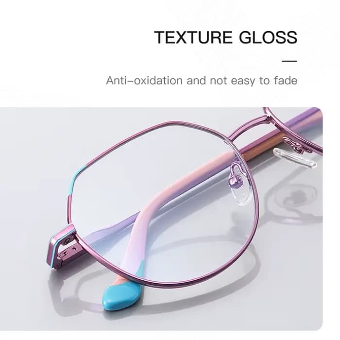 VKYEE géométrie photochromique Anti lumière bleue femmes lunettes de lecture pour myopie hypermétrop