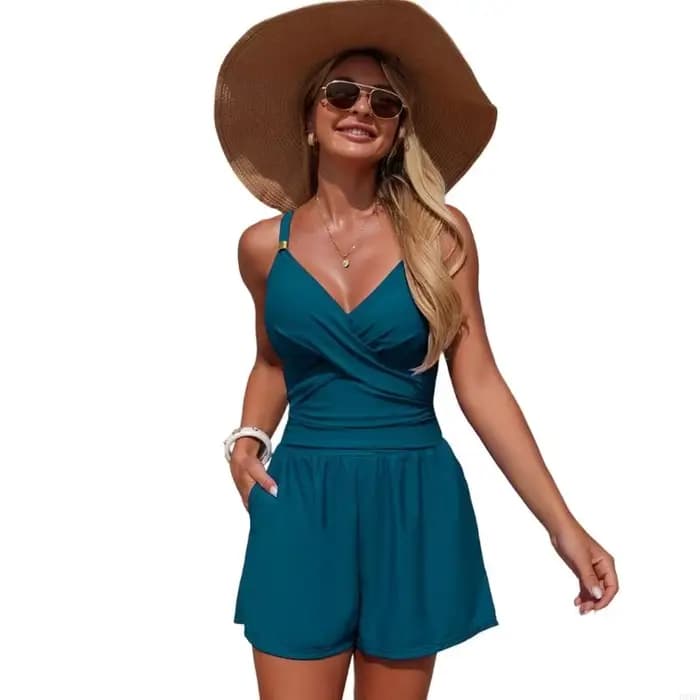 Maillot de bain conservateur pour femmes, maillot de bain modeste, short long décontracté, design at