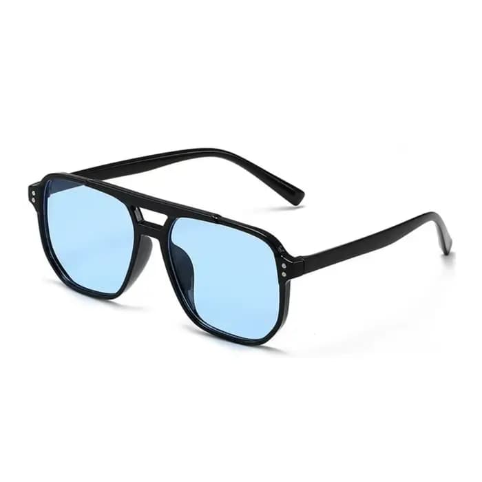 Lunettes de soleil carrées punk anti-UV, protection des yeux pour la plage, lunettes noires, accesso