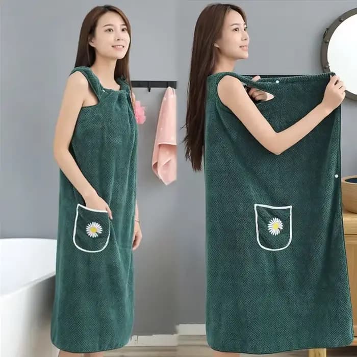 Serviette de bain pour femmes, enveloppe portable pour adultes, absorbe l'eau, pur coton, jupe pour 