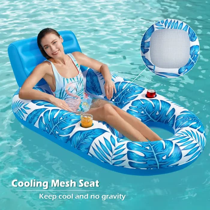 Flotteur de piscine gonflable adulte-flotteurs de piscine flotteurs de chaise longue radeau chaise f