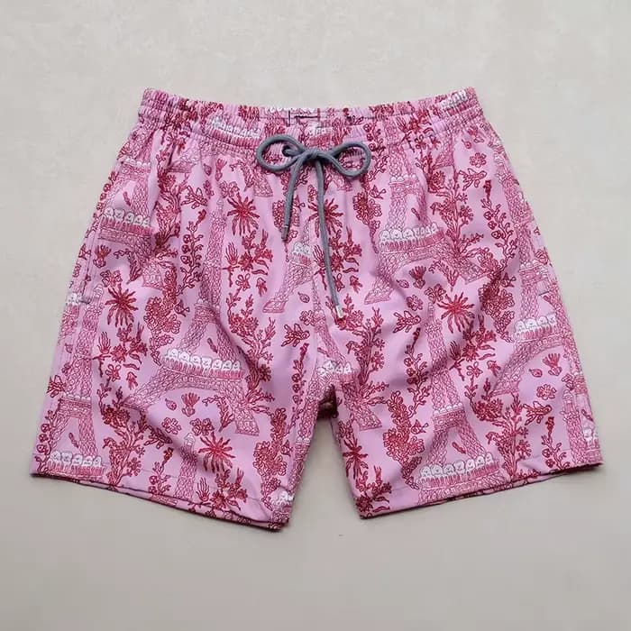 Short de bain imprimé étoile de mer pour hommes, haute qualité, maillot de plage, maillot de bain, f