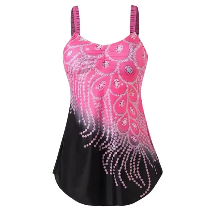 Maillot de bain imprimé Style princesse pour femmes, Bikini de luxe, coussin de poitrine, sans Suppo