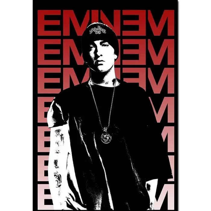 Affiches Eminem 8 Mile affiche Hip Hop rappeur chanteur Eminem affiche toile peinture décor à la mai