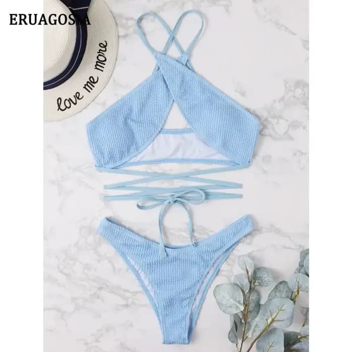 Maillot de bain bandeau sexy pour femmes, maillot de bain bikini, ensemble bikini femme, bretelles p