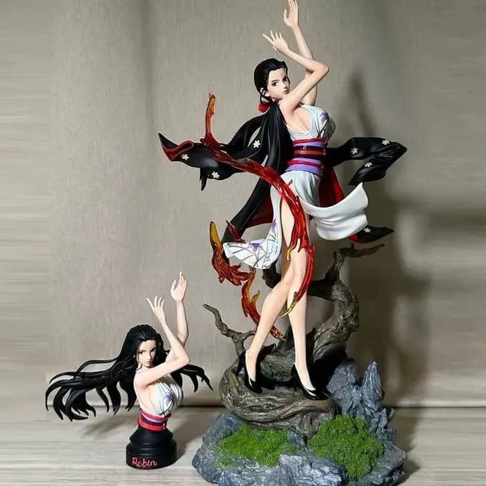 Figurine d'anime One Piece Nico Robin, 38Cm, 2 têtes, figurine d'action, objet de collection, décora