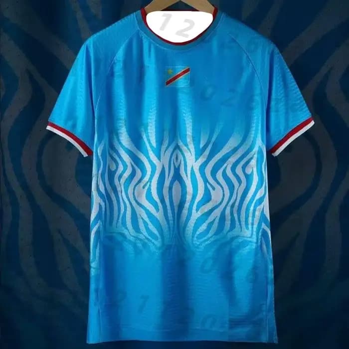 Nouvelle Saison Été 2026 – Maillot de Foot Congo National pour Hommes et Enfants – T-shirt Respirant