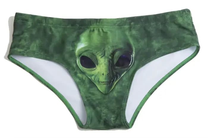 Maillot de bain vert imprimé tête de mort pour homme, slip de bain, Bikini, vêtements de plage