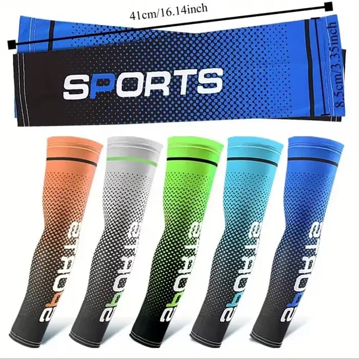 Manches de Protection solaire en soie glacée pour hommes et femmes, Protection solaire UV, bras anti