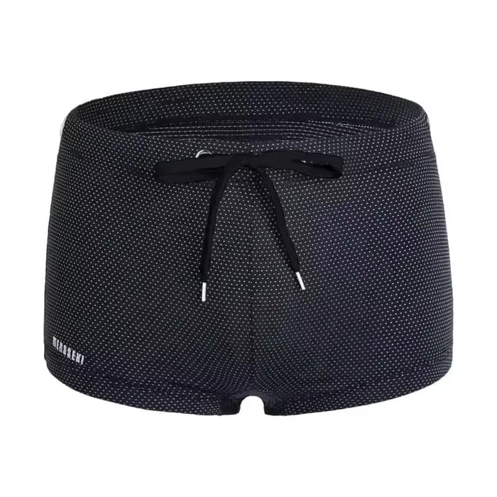 Short de bain taille basse pour hommes, maillot de bain d'été, serré, avec cravate à la taille, mail