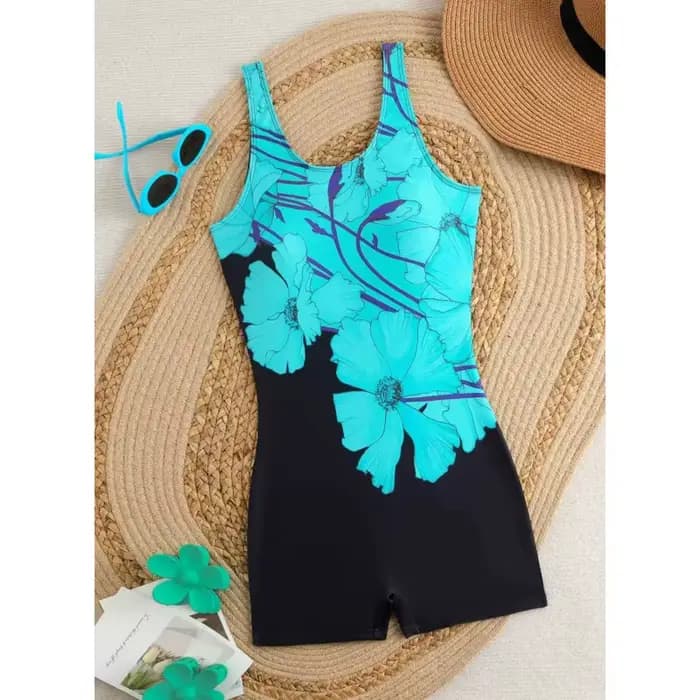 Maillot de bain une pièce sexy à imprimé floral, tenue d'été tendance pour femme, élastique, résista
