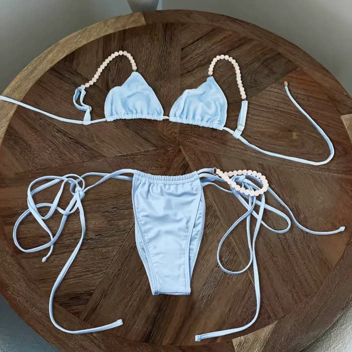 Perles Bikini 2025 Sexy femmes maillot de bain maillot de bain pour femme Micro Bikini ensemble Band