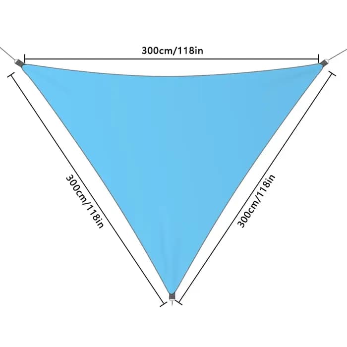 Bâche de camping étanche, tente triangulaire, voile d'ombrage solaire, auvent touristique extérieur,