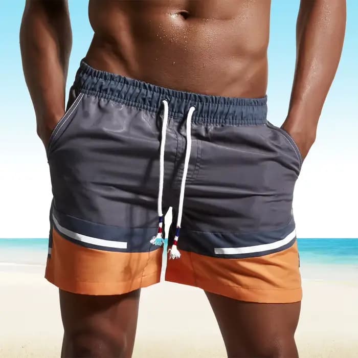 Shorts de surf et de bain pour homme, style mode, boardshorts de plage, maillots de bain, vêtements 