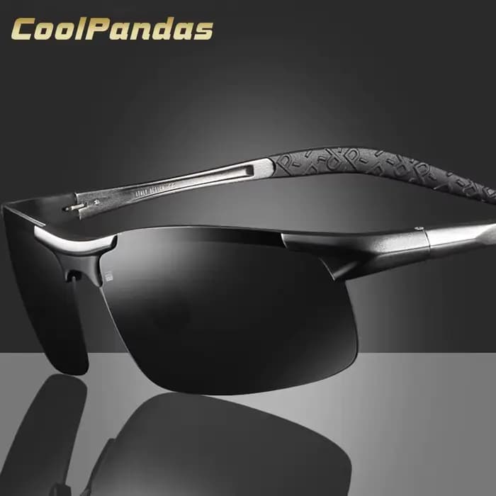 Lunettes de soleil classiques à monture en aluminium et magnésium, polarisées, pour hommes, lunettes
