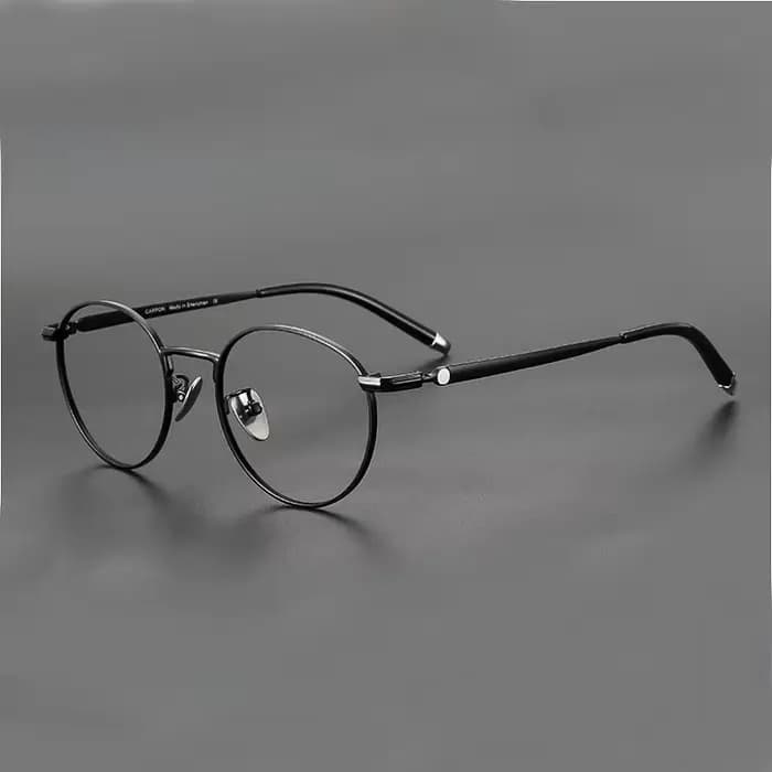 FIRADA mode lunettes Vintage luxe pur titane lunettes rondes optique lunettes de Prescription lunett