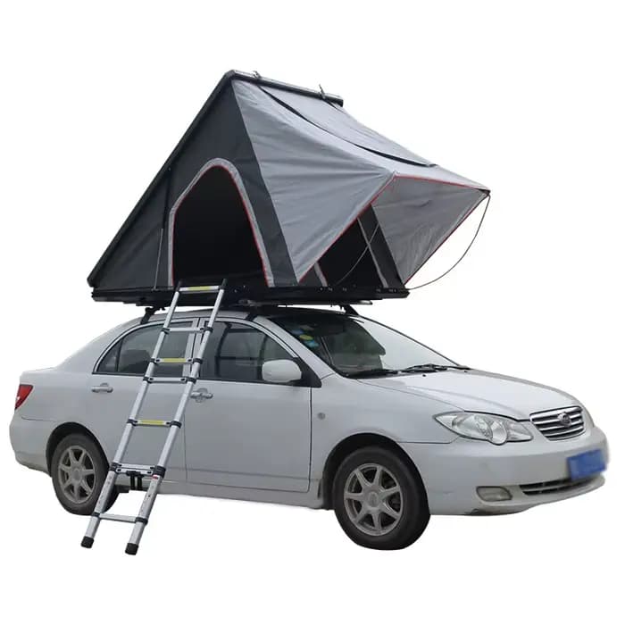 Échelle en aluminium de tente de toit rigide d'accessoires de camion de voiture de Camping 4x4
