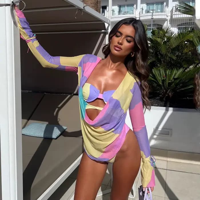 Maillot de bain une pièce Sexy pour femmes, avec couverture, Bandeau, ajouré, vêtements de plage, no