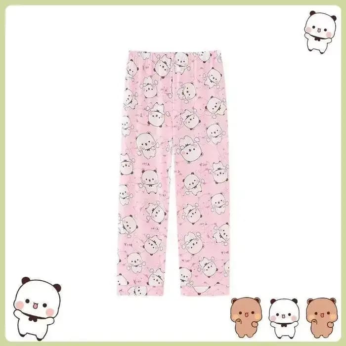 Bubu et Yier pyjamas Kawaii Bubu et Dudu vêtements de nuit femmes été Cool coton à manches courtes S