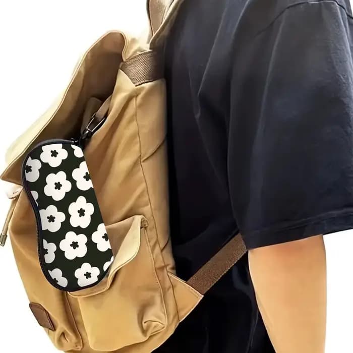 Étui à lunettes de soleil souple 1 pièce, pochette à lunettes en néoprène à fermeture éclair, lunett