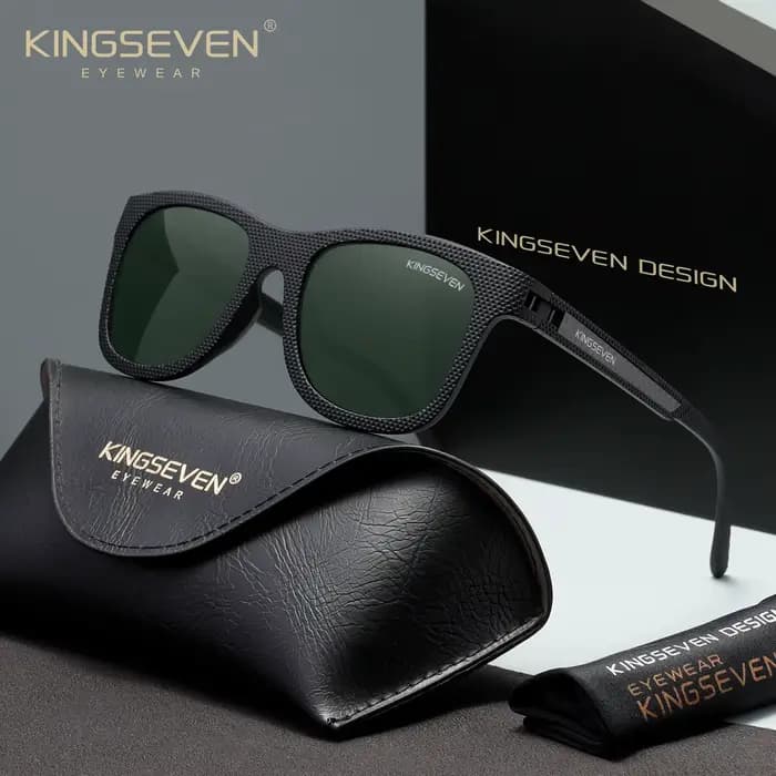 KINGSEVEN Lunettes de soleil polarisées UV400 tendance pour hommes et femmes, montures classiques et