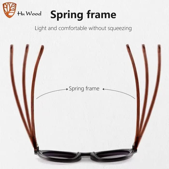 Lunettes de soleil vintage de luxe Hu Wood pour femmes, sans monture, UV400, lunettes de soleil clas