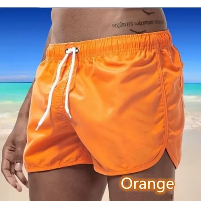 Shorts de bain pour hommes, maillots de bain à séchage rapide, respirants, avec cordon de serrage et