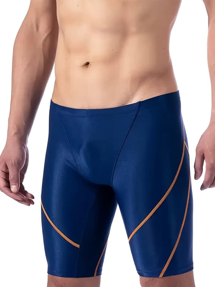 Maillot de bain moulant pour hommes : maillot de bain compétitif à séchage rapide adapté aux piscine