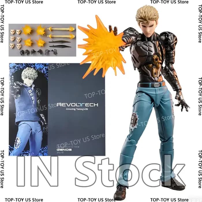 Nouvelles figurines d'action anime Ko Genos, Kaiyodo Revoltech Yamaguchi One Punch Man, figurine art