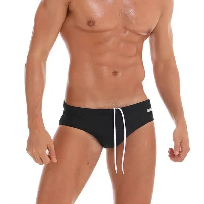 Jockmail – slips de bain de couleur unie pour hommes, shorts de bain élégants pour sources chaudes, 