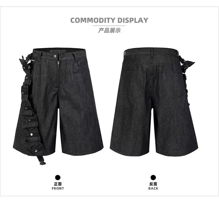 MIJKO – short original unisexe, jean tactique multifonctionnel, vêtements d'extérieur fonctionnels, 