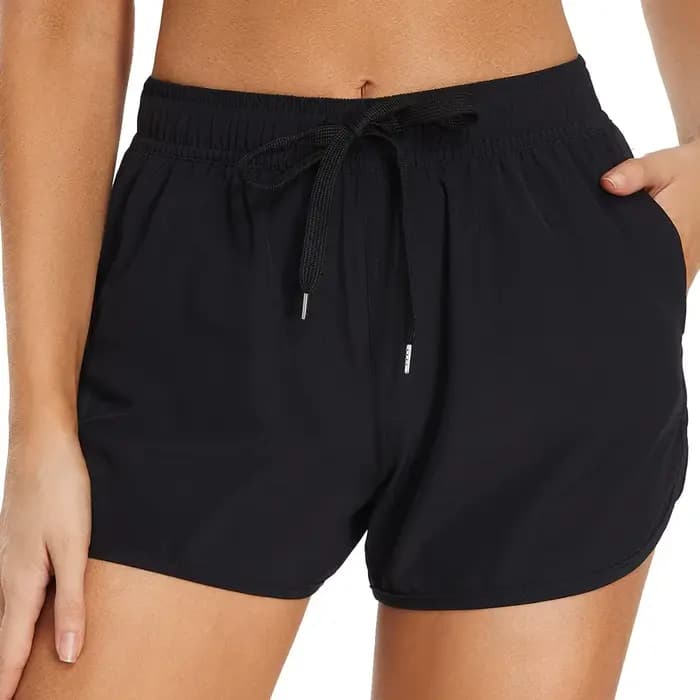Short de bain avec poches pour femme, short de bain taille haute, short de bain, short de bain, shor