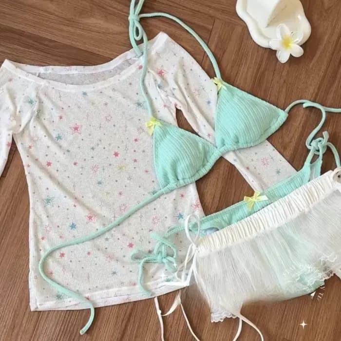Maillot de bain Sexy pour femmes, mode coréenne, costume suspendu, pour filles, tenue de plage, de f