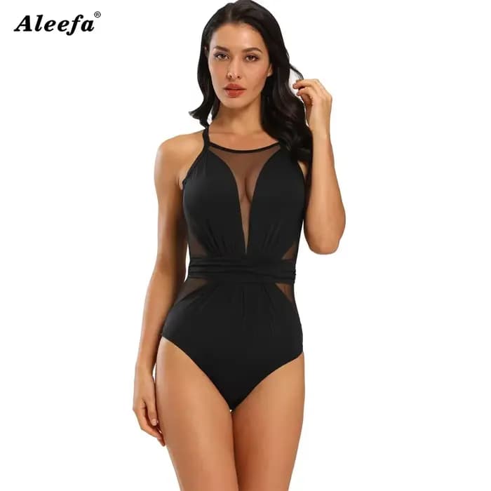 Maillots de bain une pièce pour femmes et filles, contrôle du ventre, Monokini en maille, pour femme