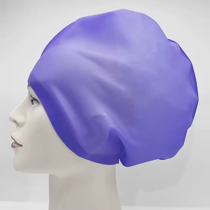 Grand bonnet de bain en Silicone, bonnet de bain imperméable en Silicone, conçu pour les cheveux lon