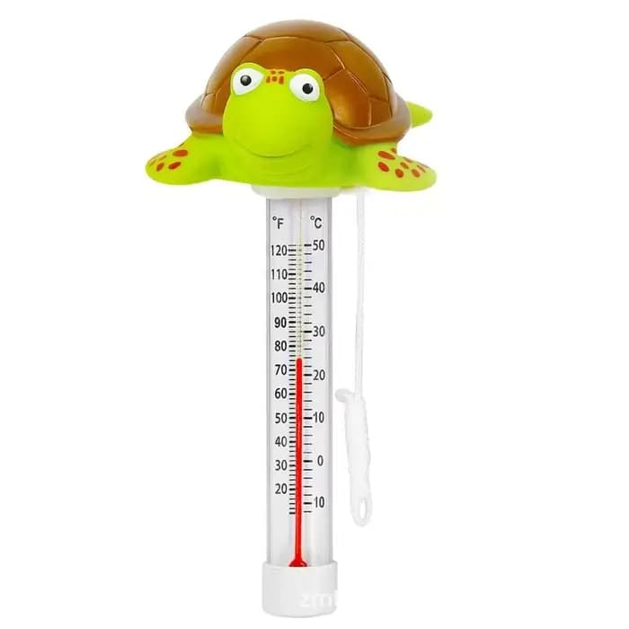 Nouveau thermomètre de piscine tortue thermomètre de bain incassable facile à lire avec thermomètre 