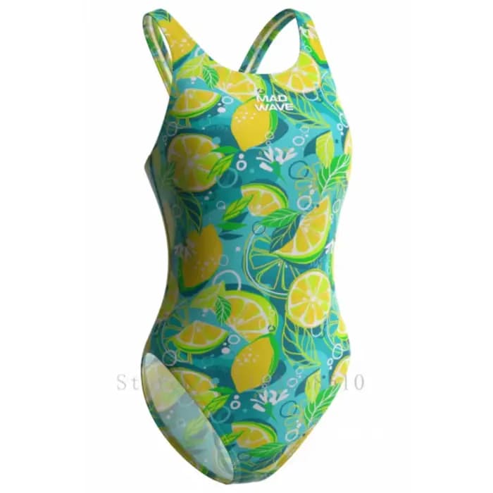 Maillot de bain une pièce pour femme mad wave, idéal pour le triathlon et l'entraînement, dos croisé
