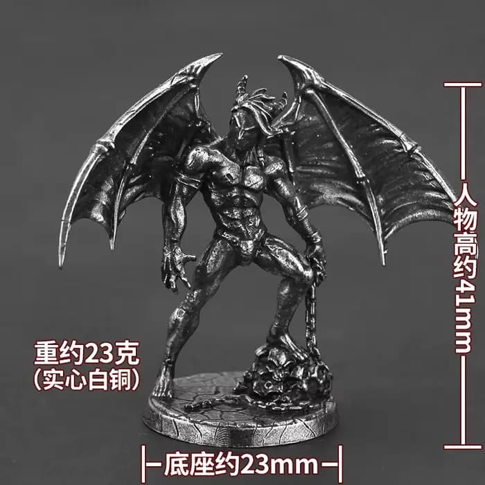 Métal enfer abyss démon guerrier homme modèle fait à la main fini voiture transporteur jeu de table 