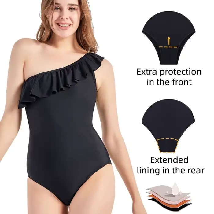 Maillot de bain menstruel Style Triangle, Sexy, anti-fuite, absorbant, idéal pour la plage, sous-vêtements pour filles, 1 pièce