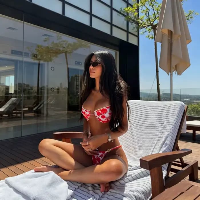 Ensemble bikini sexy avec jupe, maillot de bain femme sexy en dentelle, coupe haute, tenue de plage, Biquini