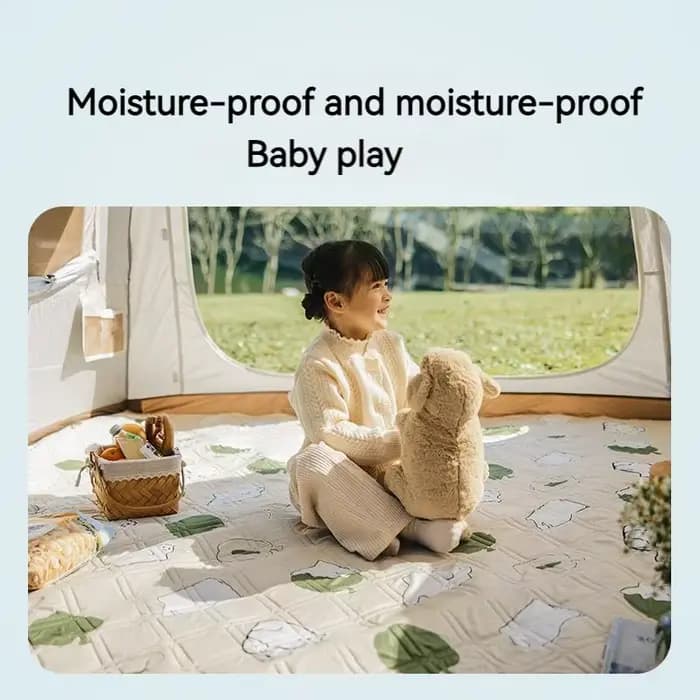 Natureifa-Tapis de plage imperméable pour 5 à 8 personnes