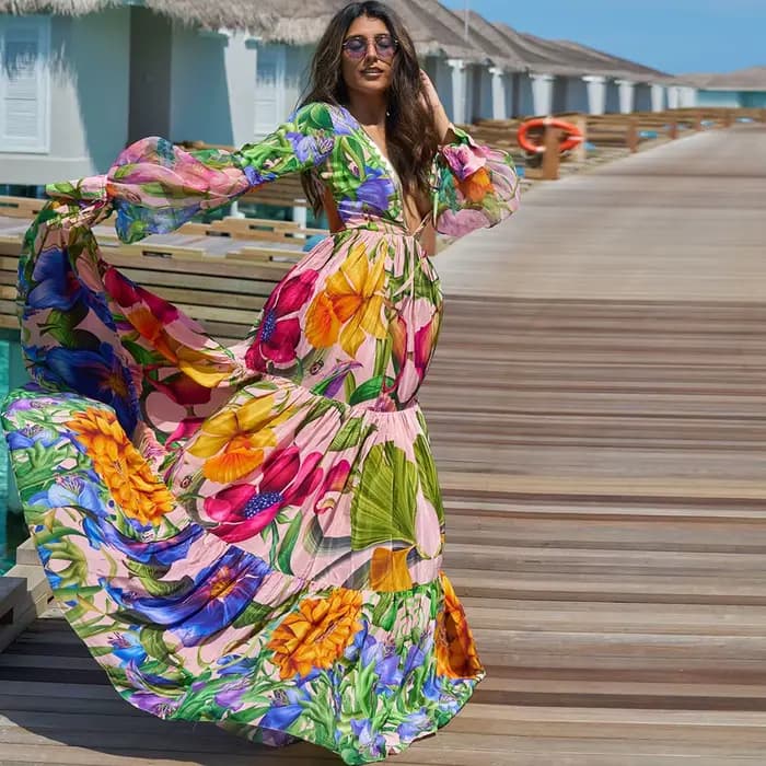 Maillot de bain une pièce imprimé floral