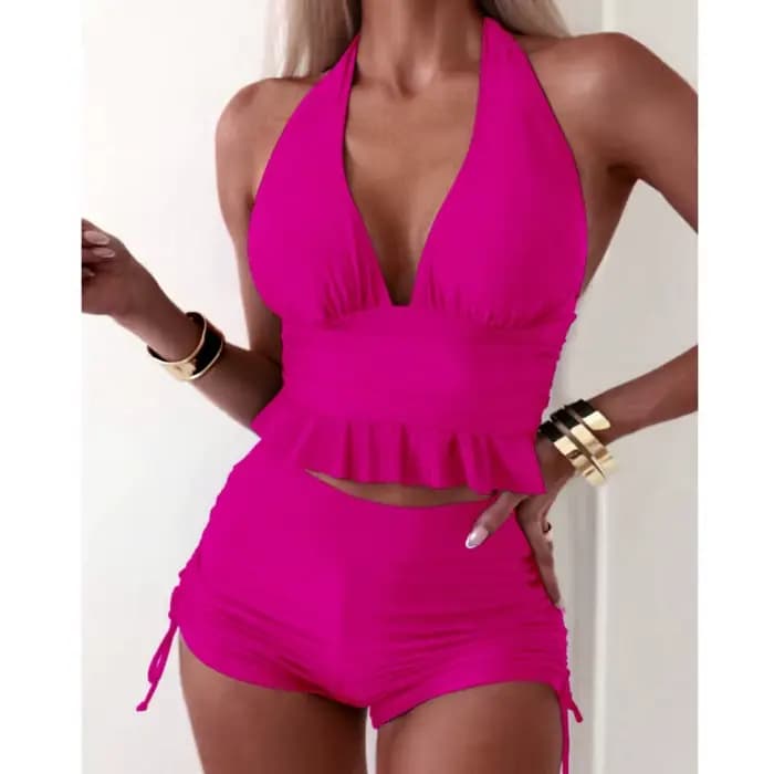 Maillots de bain d'été Tankini ensemble maillot de bain pour femme Push Up pour plage vêtements de natation deux pièces maillots de bain piscine maillot de bain pour femme