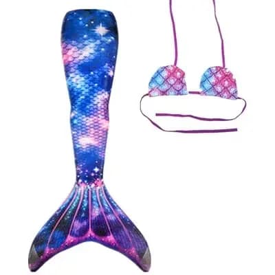 Queue de sirène de natation pour enfants et adultes, cosplay spinal pour filles, costume de sirène, cadeau de fête pour enfants, maillot de bain avec nageoire monopalme, nouveau
