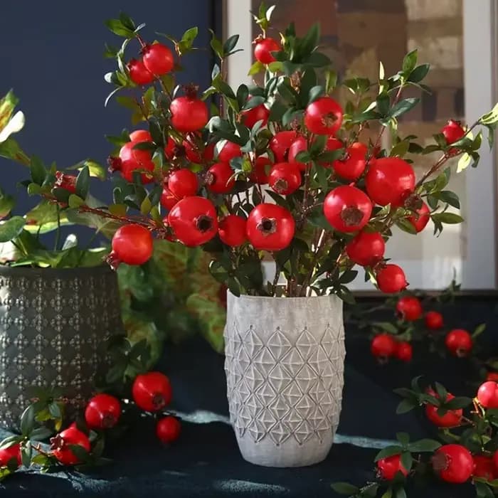 Grenade artificielle pour la décoration de la maison, fruit simulé, accessoires de photographie, plantes artificielles, décoration d'automne