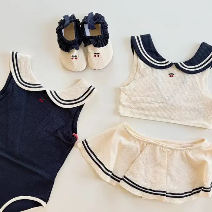 Maillots de bain pour bébé Style marine garçon une pièce crème solaire maillot de bain pour filles maillots de bain pour enfants pour filles Bikinis Bebe natation garçons maillots de bain