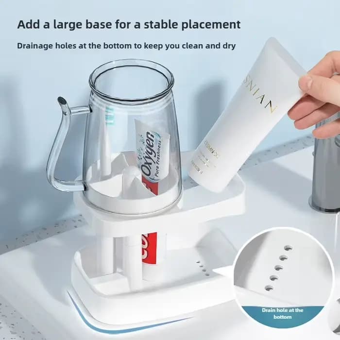 Tasse de bain de bouche pour dortoir, tasse de brossage des dents, articles de toilette, porte-brosse à dents, organisateur, support de rangement, accessoires de salle de bains