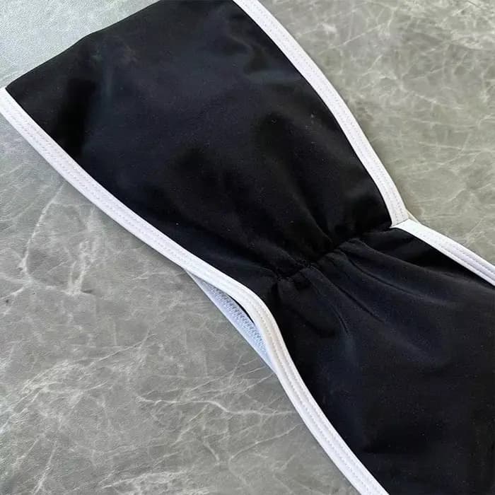 Maillot de bain deux pièces sans bretelles pour femme